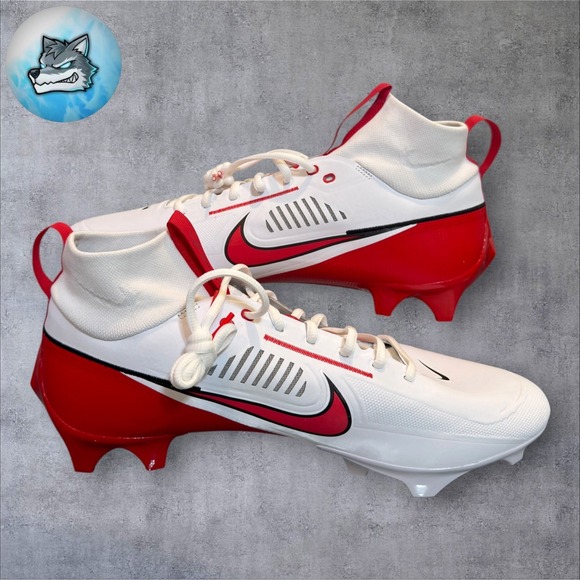 Nike Vapor Edge Pro 360 2 White/Red Football Cleats Mens Size 15 FN7759-108 main image 4
